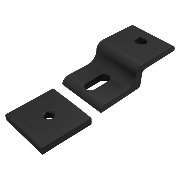 2436-BLACK -  15 Series &amp; Ready Tube Single Arm Narrow Mesh Retainer with Narrow Backing Plate