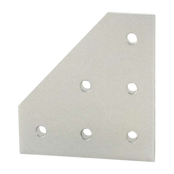 4461 -  15 Series 6 Hole - 90 Degree Angled Squared Flat Plate