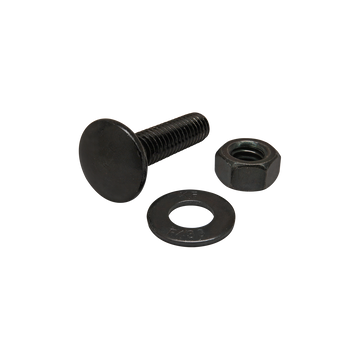 3151 -  Bolt Assembly: 5/16-18 x 1.250" Black Slide-In Flanged Economy T-Slot Stud with Washer and Hex Nut - Black Zinc