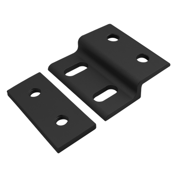 30-2435-BLACK -  30 Series Single Arm Wide Mesh Retainer with Wide Backing Plate
