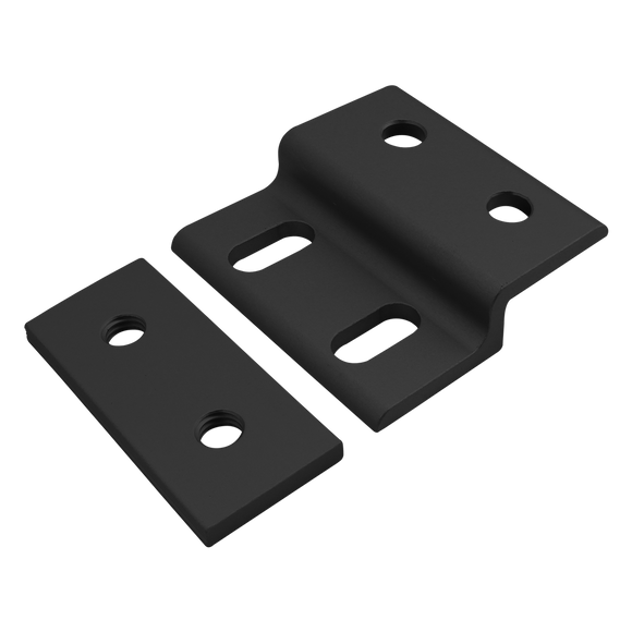 30-2435-BLACK -  30 Series Single Arm Wide Mesh Retainer with Wide Backing Plate
