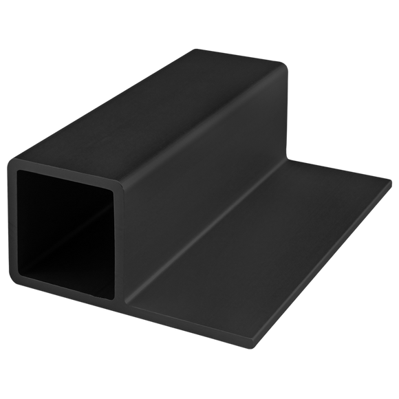 9705-150-BLACK-FB -  1.5" P TUBE NO HOLES NO NOTCHES 150" BAR FL BLK ANOD