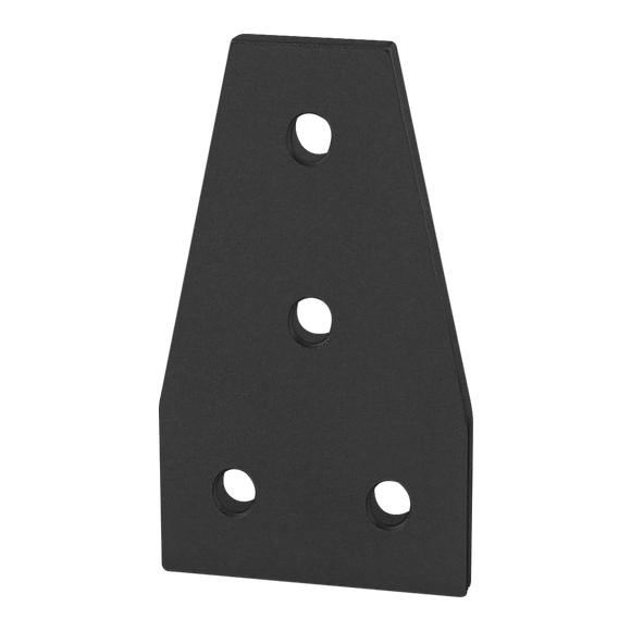 25-4141-BLACK -  25 Series 4 Hole - Tee Flat Plate