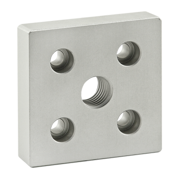 2366 -  15 Series 5 Hole - Center Tap Base Plate: 3.00" x 3.00"  with 3/4-10 Tap