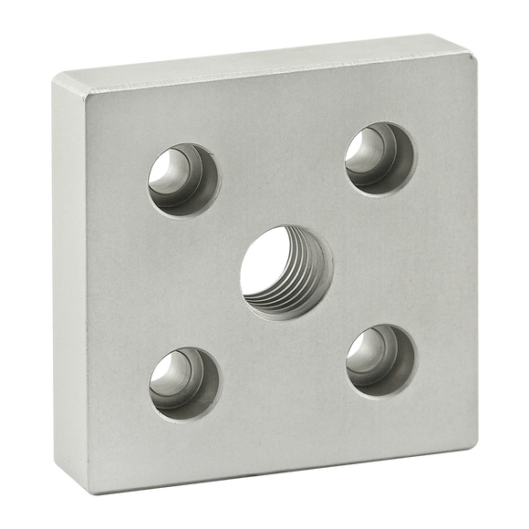 2366 -  15 Series 5 Hole - Center Tap Base Plate: 3.00" x 3.00"  with 3/4-10 Tap