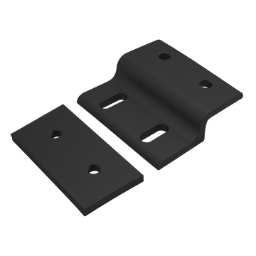 40-2435-BLACK -  40 Series Single Arm Wide Mesh Retainer with Wide Backing Plate