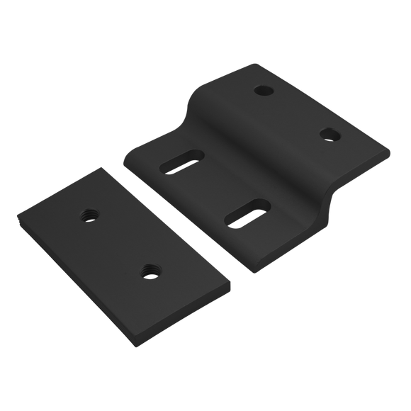 40-2435-BLACK -  40 Series Single Arm Wide Mesh Retainer with Wide Backing Plate