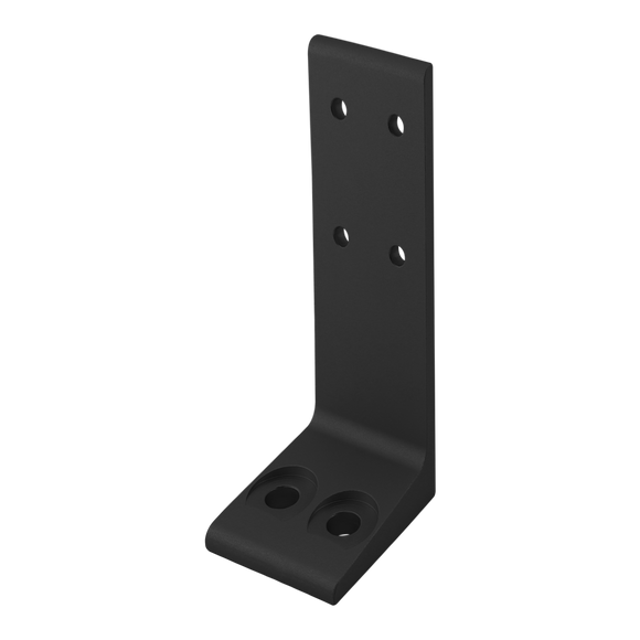 2416-BLACK -  10 Series 2" Economy Floor Mount Base Plate