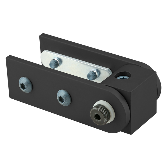 40-4429-BLACK -  40 Series Right Angle 90 Degree Dynamic Pivot Assembly with Dual Straight Arms