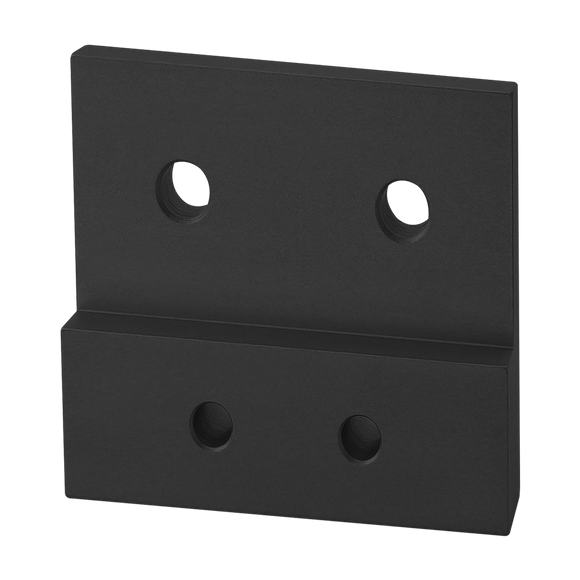 4523-BLACK -  10 to 15 Series 4 Hole - Rectangular Transition Flat Plate with Flush Offset