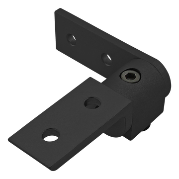 4158-BLACK -  10 Series 90 Degree&nbsp;Standard Structural Pivot Assembly with Straight and "L" Arm