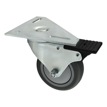 2337 -  15, 30, 40, 45 Series Triangular Top Plate Caster: 4.625" Swivel Radius