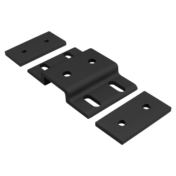 25-2524-BLACK -  25 Series Double Arm Wide Mesh Retainer with Wide Backing Plate