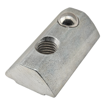 13039 -  10-32 Self-Aligning Roll-in T-Nut with Ball Spring