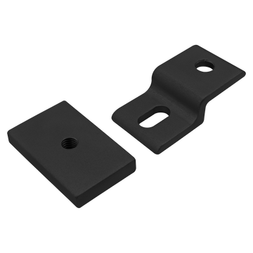 20-2491-BLACK -  20 Series Single Arm Narrow Mesh Retainer with Narrow Backing Plate