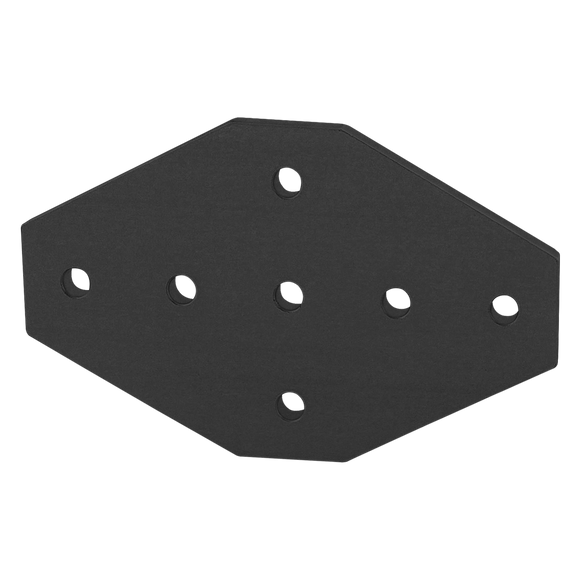 4135-BLACK -  10 Series 7 Hole - Cross Flat Plate
