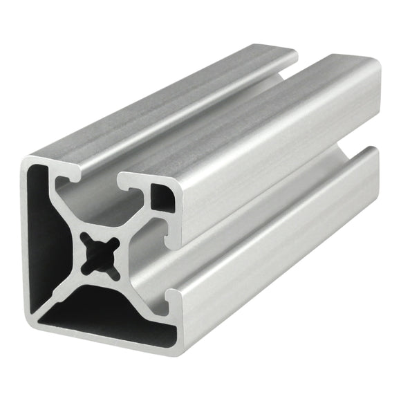1502-LS-120 -  1.5" X 1.5" LITE BI-SLOT ADJACENT T-SLOT EXTLITE SMTH 120"