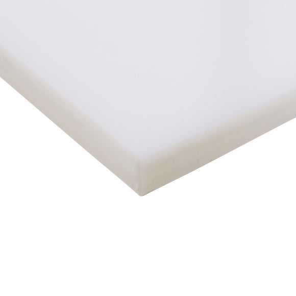D-HDPEW-4812 -  1/2" White HDPE Sheet 48" x 96"