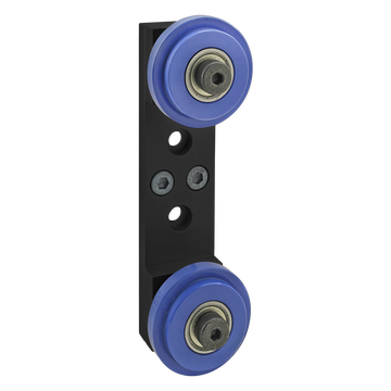 40-2758-BLACK -  40 Series Dual Roller Wheel Bracket Assembly