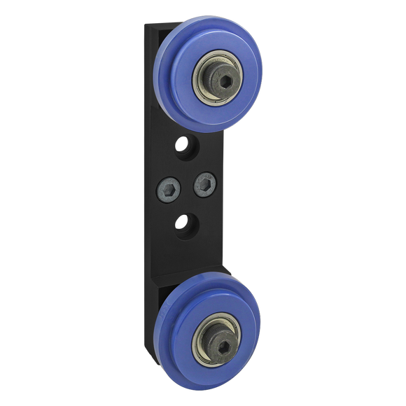 40-2758-BLACK -  40 Series Dual Roller Wheel Bracket Assembly