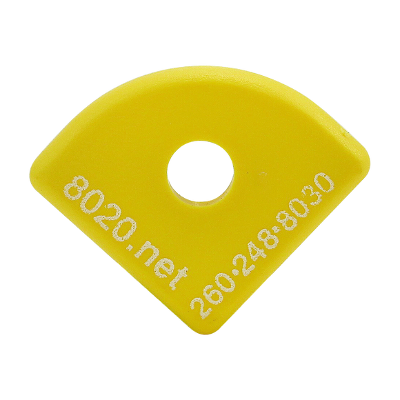 2035YEL -  15 Series End Cap with Push-In Fastener