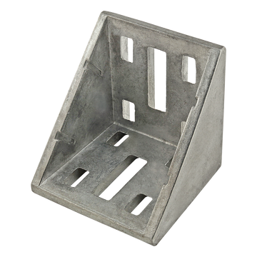 14095 -  30 Series 8 Hole - 57mm Inside Corner Bracket with Dual Support
