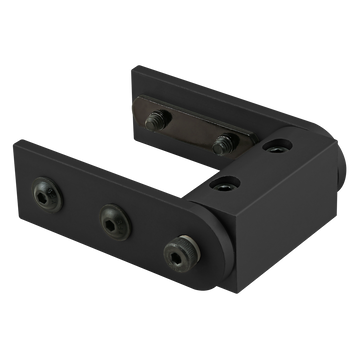 4430-BLACK -  15 Series Right Angle Universal Dynamic Pivot Assembly with Dual Straight Arms