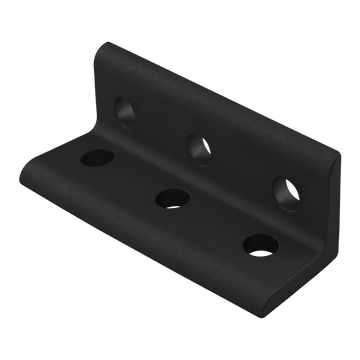 4015-BLACK -  10 Series 6 Hole - Wide 3x3 Inside Corner Bracket