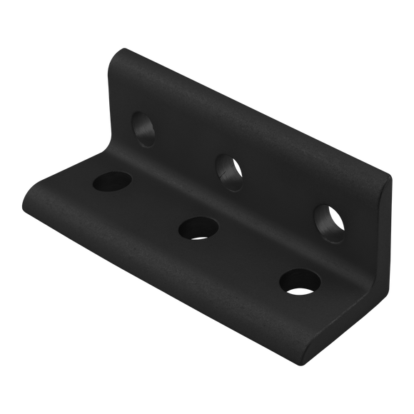 4015-BLACK -  10 Series 6 Hole - Wide 3x3 Inside Corner Bracket
