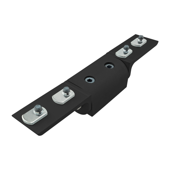 40-4433-BLACK -  40 Series Right Angle Universal Dynamic Pivot Assembly with Dual "L" Arms
