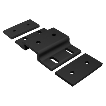 40-2520-BLACK -  40 Series Double Arm Wide Mesh Retainer with Wide Backing Plate