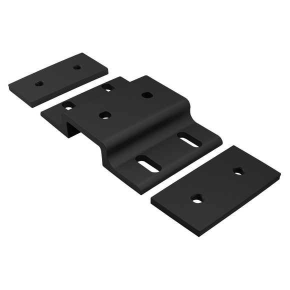 40-2520-BLACK -  40 Series Double Arm Wide Mesh Retainer with Wide Backing Plate