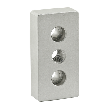 2135 -  15 Series 3 Hole - Center Tap Base Plate: 1.50â x 3.00â with 1/2-13 Tap