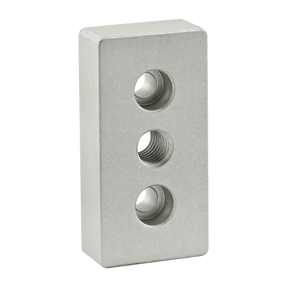 2135 -  15 Series 3 Hole - Center Tap Base Plate: 1.50â x 3.00â with 1/2-13 Tap