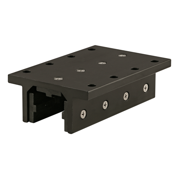 40-6826-BLACK -  40 Series 3 Slot Mount - Double Flange Long Standard Linear Bearing