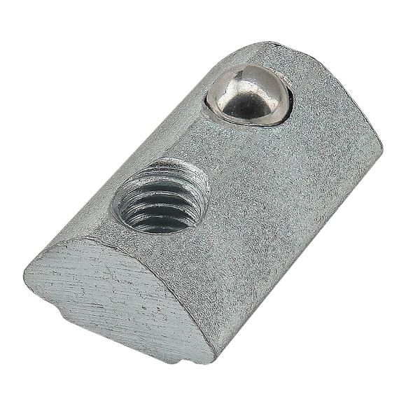 13082 -  M3 Self-Aligning Roll-in T-Nut with Ball Spring