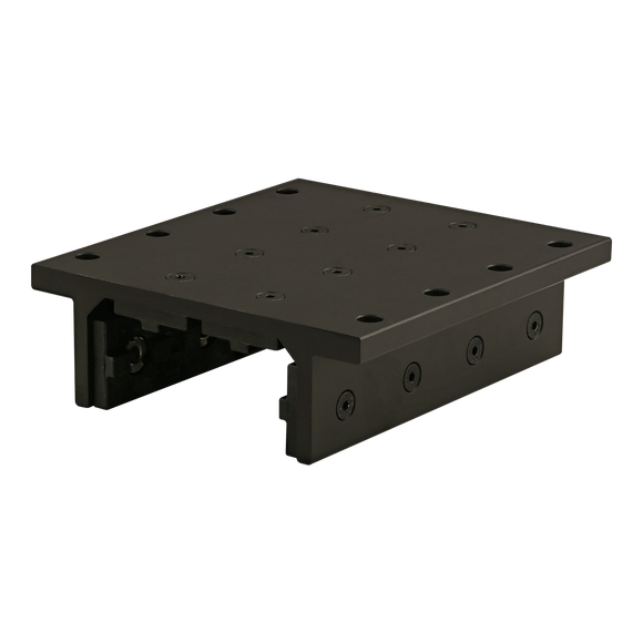 40-6834-BLACK -  40 Series 4 Slot Mount - Double Flange Long High-Cycle Linear Bearing