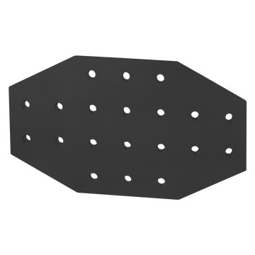 4423-BLACK -  15 Series 20 Hole - Cross Flat Plate