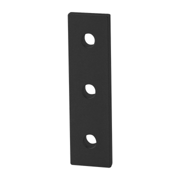 4118-BLACK -  10 Series 3 Hole - Straight Flat Plate