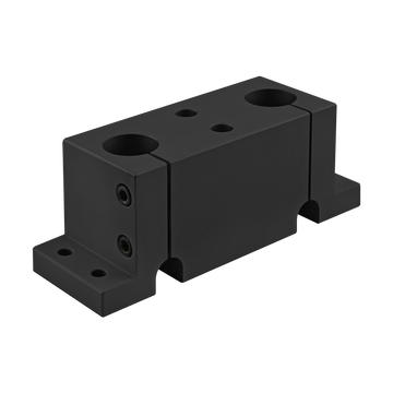 5125-BLACK -  10 Series 1" Double Shaft Stanchion Base