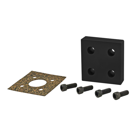 2350-BLACK -  15 Series 4-Hole Pressure Manifold Stopper Plate
