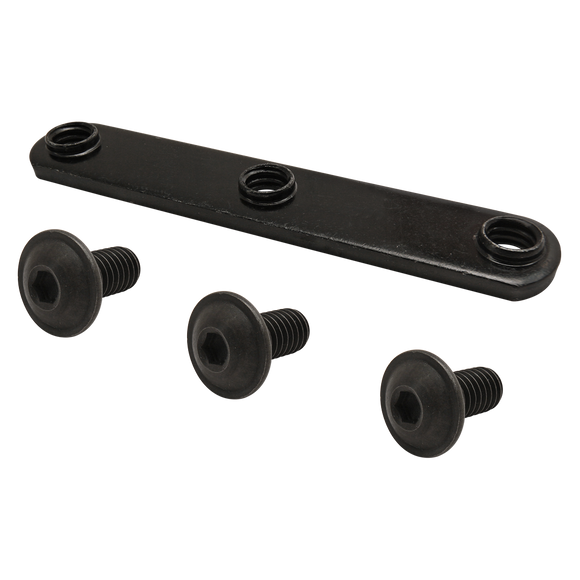 3357 -  Bolt Assembly: (3) 5/16-18 x .687 Black FBHSCS and Triple Slide-In Economy T-Nut - Black Zinc