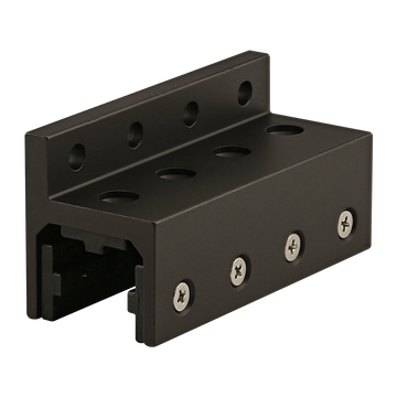 25-6716-BLACK -  25 Series 3 Slot Mount - Single Flange Long Standard Linear Bearing
