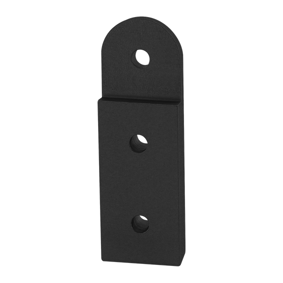 4390-BLACK -  15 Series 3 Hole - Recessed Straight Pivot Plate