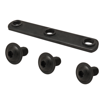3358 -  Bolt Assembly: (3) 1/4-20 x .500" Black FBHSCS and Triple Slide-In Economy T-Nut - Black Zinc