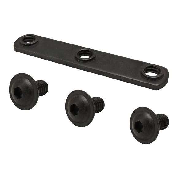 3358 -  Bolt Assembly: (3) 1/4-20 x .500" Black FBHSCS and Triple Slide-In Economy T-Nut - Black Zinc