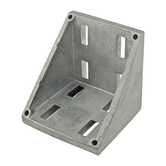 14111 -  45 Series 8 Hole - 86mm Inside Corner Bracket with Dual Support