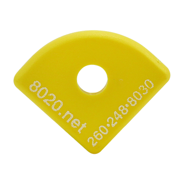 2022YEL -  10 Series End Cap with Push-In Fastener