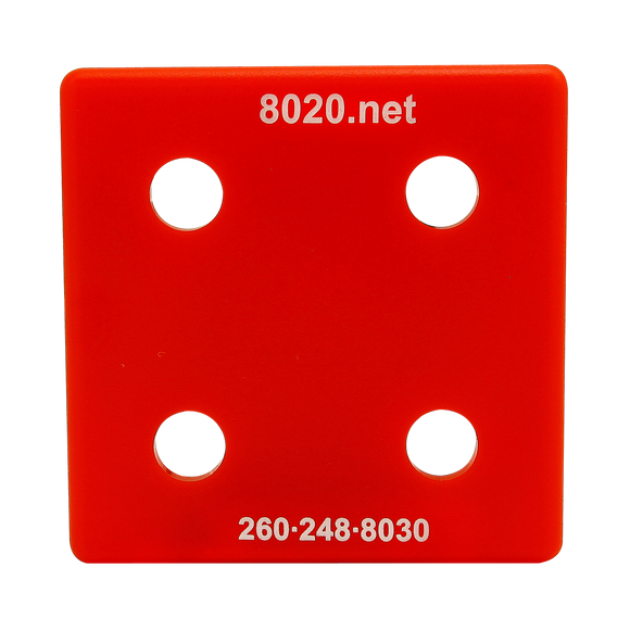 2028RED -  10 Series End Cap with Push-In Fastener