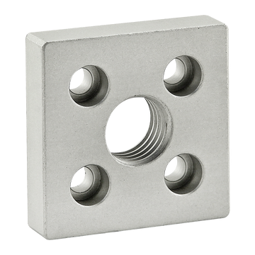 2362 -  10 Series 5 Hole - Center Tap Base Plate: 2.00" x 2.00" with 3/4-10 Tap
